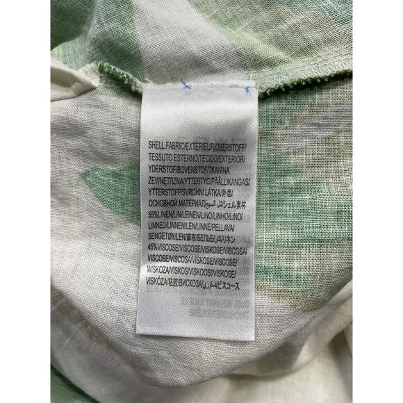 Farm Rio 'Monstera' White Linen Knot Midi Dress Size XS - Picture 5 of 5